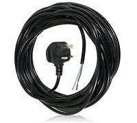 SPARES2GO XL Extra Long 12M Metre Black Cable Mains Power Lead for Numatic Henry Vacuum Cleaner (UK Plug)