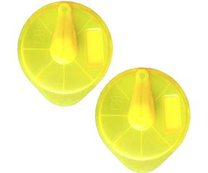 SPARES2GO Yellow Service Cleaning T-Disc for Bosch Tassimo Suny TAS32 TAS37 Coffee Machine (Pack of 2)