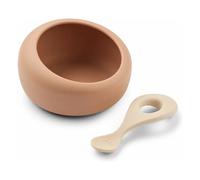 Sparia silicone bowl and spoon Tuscany rose/Apple blossom one size