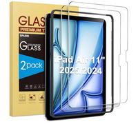 SPARIN Screen Protector for iPad Air 11-Inch M3 2025/M2 2024, with Easy Installation Frame, 2 Pack Tempered Glass for iPad Air 7th/6th Generation, HD Clear
