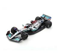 Spark 1:18 scale Resin Model Grand Prix Car compatible with Mercedes AMG W13 George Russell (Miami GP 2022) in Silver