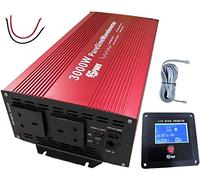Spark 3000 watt pure sine wave power inverter 12v 6000W peak with remote LCD display