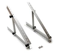 Spark 45 cm Adjustable Solar Panel Mount Brackets Kit, with Foldable Tilt Legs, Pre-Mounted and 0-90° Scale Markings, Supports 100-400 Watt Solar Panels for Roof, RV, Boat, Off-Grid