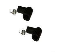 Spark Cap 2-Pack for 5mm HT Leads, Rubber Ignition Boot Cover, Lawn Mower Engine Replacement Part