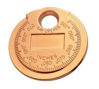 Spark Gap Gauge Tool 0.02-0.09 Inch Coin Style(rose)