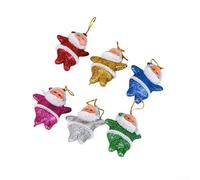 Spark Joy this Holiday Season with 6PCS Colorful Foam Santas Great for Any Decoration Needs
