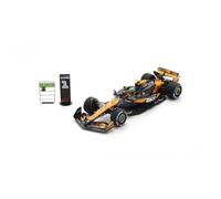 Spark McLaren F1 Team, Official 2024 Model, Lando Norris Abu Dhabi GP Winners Model Racing Car, 1/43 Scale, Includes Winning Boards