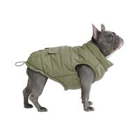 Spark Paws Dog Winter Jacket, Water-Resistant Coat, Warm Reflective Windproof Fleece-Interior, For Medium and Large Dog- Olive - L