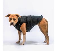 Spark Paws Dog Winter Jacket, Water-Resistant Coat, Warm Reflective Windproof Fleece-Interior, For Medium and Large Dog - Black - 4XL
