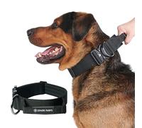 Spark Paws Tactical Dog Collar - Premium Quality Collar, Robust and Durable Design for Large, Strong Breeds - Pitbulls, Boxers - Black, M