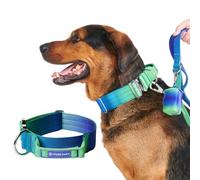 Spark Paws Tactical Dog Collar - Premium Quality Collar, Robust and Durable Design for Large, Strong Breeds - Pitbulls, Boxers - Lime Wave, M