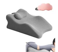 Spark Pillow, The Spark Pillow by Vitaxe, 27 Degree Couples Pillows with Enhanced Comfort, Intimacy Pillows Ergonomic Memory Foam Cushion with Removable Easy to Clean for Any Posture (Light Gray)