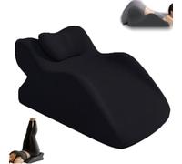 Spark Pillow - The Spark Pillow by Vitaxs, 27 Degree Angle Couples Pillows for Perfect Positioning, Multi-position Memory Foam Wedge Pillow with Curved Surface, Ergonomic Design (Black)