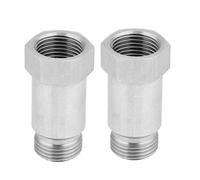 Spark Plug Non-foulers, 2 Pack O2 Sensor Extension O2 Stainless Steel Oxygen Sensor Bung Adapter Extension Extender M18-1.5 X 45mm