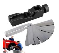 Spark Plug Rangefinder, Spark Plug Removal Tool, Feeler Gauge Gap Measuring Tool for Spark Plug, Efficient Spark Plug Adjustment Tool for Measuring Spark Distance for Homes, black, see description