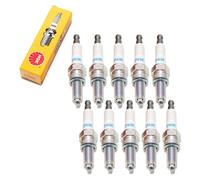 Spark plug set NGK 10x CPR8E resistor, 19,0mm long thread Ø 10,0mm, 7411