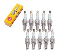 Spark plug set NGK 10x CR8EB resistor 19mm long 10mm integral terminal 7784