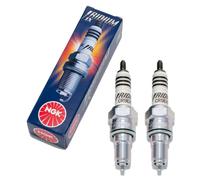 Spark plug set NGK 2x CR9EHIX-9 iridium resistor 19mm long thread Ø 10mm 6216