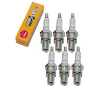 Spark plug set NGK 6x BR9ECS resistor, 19,0mm long thread Ø 14,0mm, 3570 / 4677