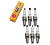 Spark plug set NGK 6x DCPR9E resistor, 19,0mm long thread Ø 12,0mm, 2641
