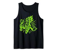 Spark Plug Showing the Finger - Mechanic Biker Tank Top