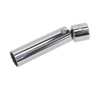 Spark Plug Socket with Universal Joint 14mm 3/8"Sq Drive 12-Point - Sealey AK656