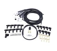Spark Plug Wire Kit 1 Set 8mm 90 Degree Ceramic Boot Black Accel 9001C Compatible With Select Vehicles