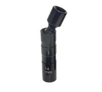 Spark Plug Wrench 14mm For Spark Plug Socket Wrench Adapter 12-Point 3/8inch Drive Magnetic Sparks Plugs Spanner Car Repair Tool(Black)