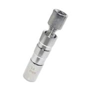 Spark Plug Wrench 14mm For Spark Plug Socket Wrench Adapter 12-Point 3/8inch Drive Magnetic Sparks Plugs Spanner Car Repair Tool(Silver)