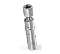 Spark Plug Wrench Car Thin For Wall Swivel Magnetic For Spark Plug Socket 3/8 Inch Drive 12-Point Sparks Plugs Spanner Removal Tool(14mm)