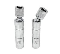 Spark Plug Wrench Car Thin For Wall Swivel Magnetic For Spark Plug Socket 3/8 Inch Drive 12-Point Sparks Plugs Spanner Removal Tool(1set)