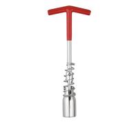 Spark Plug Wrench T-Handle Universal Joint Spark Plug Removal Tool for Fastening and Demolition of The Spark Plug Sleeve (Short, 16mm)