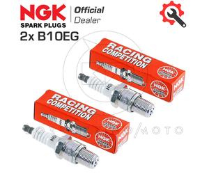 Spark Plugs Pair 2x NGK B10EG Gilera Apache 125