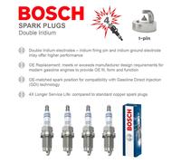Spark Plugs Set 4x fits HONDA FR-V BE1 1.8 07 to 09 R18A1 Bosch 12290R60U01 New
