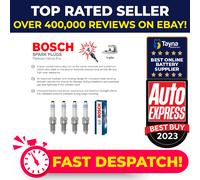Spark Plugs Set 4x fits SKODA KAROQ NU7 1.0 17 to 20 Bosch 04E905602 04E905602A