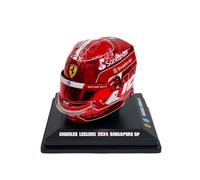 Spark Scuderia F1 Team, Official LookSmart Model, Charles Leclerc 2024 Special Edition USA Singapore GP 1/5 Scale Mini Helmet, Red