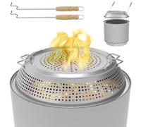 Spark Shield for Solo Stove Ranger, Stainless Steel Fire Pit Spark Protector Screen for Outdoor Backyard Party Fire Pits, Shield for Solo Stove Ranger with Two Guild Sticks