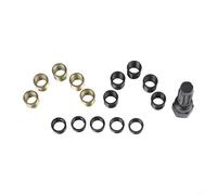 Spark Thread Repair Set for M14×1.25 Engines - 16-piece Automotive Tap Helicoil Insert Set with Reamer Threadlocker and Grease - Compat