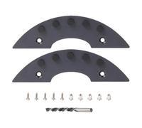 Spark Tool For Skateboard - Friction Spark Tool, 2pcs Longboard Spark Plate Accessories | Tail Plate Attachment With Drill Bit, Skateboard Friction Spark Tool In Black For Cool Sparking Effect