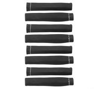 Spark Wire Boot Sleeves 8pcs Heat Shield Protector for SBC Engines - for Double Wall Fiberglass Insulation Up to 1200F Black(Black)