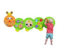 SPARK & WOW Caterpillar Activity Wall Panels | Ages 18m+ | Montessori Sensory Wall Toy | 6 Activities | Busy Board | Toddler Room Decor