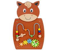 SPARK & WOW Horse Activity Wall Panel | Toddler Activity Centre | Wall-Mounted Toy for Kids Aged 18M+ | Decor for Bedrooms, Nurseries and Play Areas