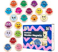 SPARK & WOW Wooden Magnets - Emotions - Set of 20