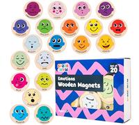 SPARK & WOW Wooden Magnets - Emotions - Set of 20