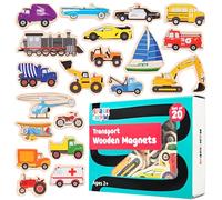 SPARK & WOW Wooden Magnets - Transport - Set of 20, SW400025