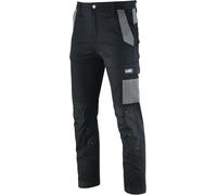 SPARK X Combat Cargo Work Trousers Men - Durable, Lightweight, Breathable & Triple Stitched - Multi Pocket, Knee Pad Workwear Safety Cargo Pants - Black/Grey