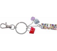 Sparkalicious Mum Bling Crystal Keyring with Handbag & Heart Icons