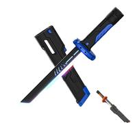 Sparkblade Sword.Master Sword, 17.3 Inch Spark Blade Swords with Multicolor Led Lights and Sound Effects, Type-C Charging, Anime Collectible Cosplay Prop for Halloween Costume (Blue)