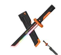 Sparkblade Sword.Master Sword, 17.3 Inch Spark Blade Swords with Multicolor Led Lights and Sound Effects, Type-C Charging, Anime Collectible Cosplay Prop for Halloween Costume (Orange)