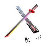 Sparkblade Sword.Master Sword, Fake Katana with Smoke,Katana Fake Swords with LED Light and Spray,for Cosplay, Halloween, and Display (Blazing Red)